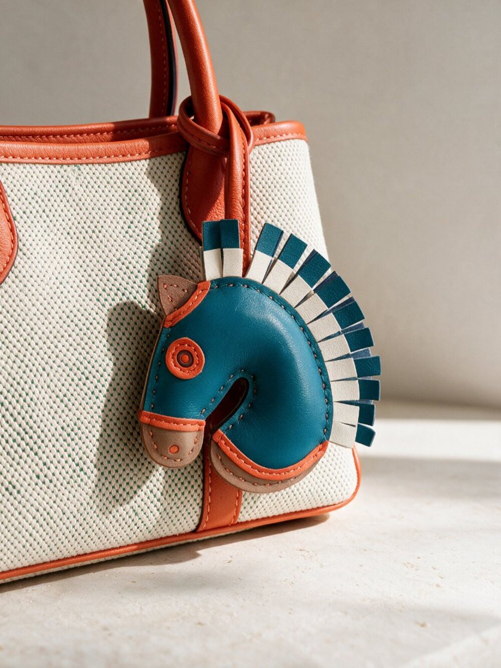 Genuine Sheepskin Leather Horse Bag Charm 🐴